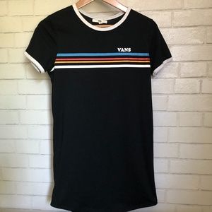 Vans Retro Skater Short Sleeve T-Shirt Dress - Size XS